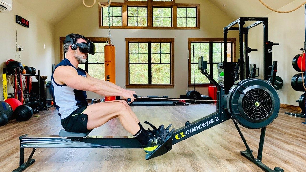 virtual rowing workout